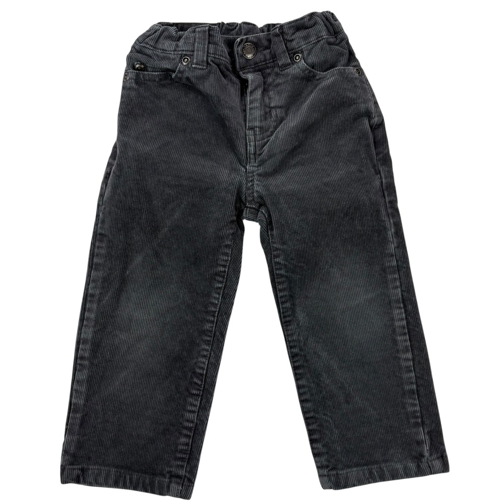 Janie and Jack Corduroy Pants Adjustable Waist Baby Toddler‎ 18-24 Months Gray